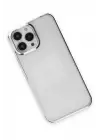 Newface iPhone 13 Pro Kılıf Element Silikon - Gümüş
