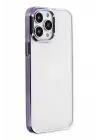 Newface Apple iPhone 13 Pro Kılıf Element Silikon - Mor