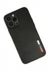 Newface iPhone 13 Pro Kılıf Loop Deri Silikon - Siyah