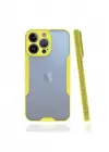 Newface Apple iPhone 13 Pro Kılıf Platin Silikon - Sarı