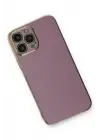 Newface Apple iPhone 13 Pro Kılıf Volet Silikon - Mor