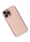 Newface Apple iPhone 13 Pro Kılıf Volet Silikon - Pembe
