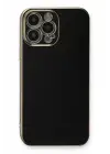 Newface iPhone 13 Pro Kılıf Volet Silikon - Siyah