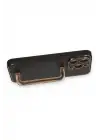 Newface iPhone 13 Pro Max Kılıf Coco Elit Kapak - Siyah