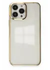 Newface Apple iPhone 13 Pro Max Kılıf Element Silikon - Gold