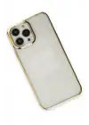 Newface Apple iPhone 13 Pro Max Kılıf Element Silikon - Gold