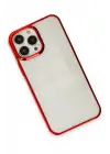 Newface iPhone 13 Pro Max Kılıf Element Silikon - Kırmızı