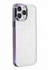 Newface Apple iPhone 13 Pro Max Kılıf Element Silikon - Mor