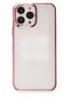 Newface Apple iPhone 13 Pro Max Kılıf Element Silikon - Pembe