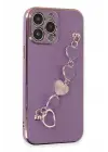 Newface iPhone 13 Pro Max Kılıf Esila Silikon - Mor