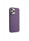 Newface Apple iPhone 13 Pro Max Kılıf Pc Sert Şeffaf Kapak - Mor