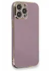Newface iPhone 13 Pro Max Kılıf Volet Silikon - Mor