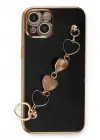 Newface Apple iPhone 14 Kılıf Esila Silikon - Siyah