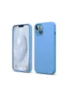 Newface iPhone 14 Kılıf First Silikon - Mavi
