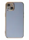 Newface Apple iPhone 14 Kılıf Volet Silikon - Mavi