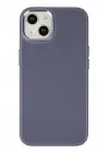 Newface Apple iPhone 14 Plus Kılıf Asya Deri Silikon - Mor