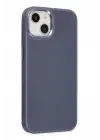Newface Apple iPhone 14 Plus Kılıf Asya Deri Silikon - Mor
