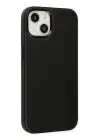 Newface Apple iPhone 14 Plus Kılıf Asya Deri Silikon - Siyah