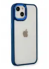 Newface Apple iPhone 14 Plus Kılıf Dora Kapak - Mavi