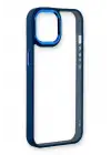 Newface Apple iPhone 14 Plus Kılıf Dora Kapak - Mavi