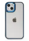 Newface Apple iPhone 14 Plus Kılıf Dora Kapak - Mavi