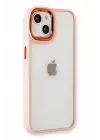 Newface Apple iPhone 14 Plus Kılıf Dora Kapak - Pudra