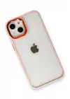 Newface iPhone 14 Plus Kılıf Dora Kapak - Pudra