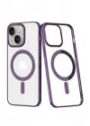 Newface Apple iPhone 14 Plus Kılıf Element Magneticsafe Sert Kapak - Mor