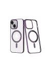 Newface iPhone 14 Plus Kılıf Element Magneticsafe Sert Kapak - Mor