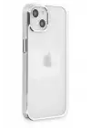 Newface Apple iPhone 14 Plus Kılıf Element Silikon - Gümüş