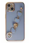 Newface Apple iPhone 14 Plus Kılıf Esila Silikon - Gri