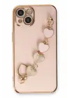 Newface Apple iPhone 14 Plus Kılıf Esila Silikon - Pudra