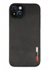 Newface Apple iPhone 14 Plus Kılıf Loop Deri Silikon - Siyah