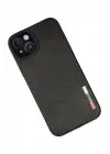 Newface iPhone 14 Plus Kılıf Loop Deri Silikon - Siyah