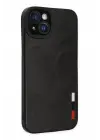 Newface Apple iPhone 14 Plus Kılıf Loop Deri Silikon - Siyah