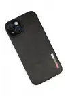 Newface Apple iPhone 14 Plus Kılıf Loop Deri Silikon - Siyah