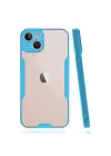 Newface iPhone 14 Plus Kılıf Platin Silikon - Mavi
