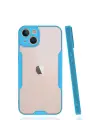 Newface iPhone 14 Plus Kılıf Platin Silikon - Mavi