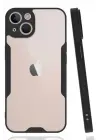 Newface Apple iPhone 14 Plus Kılıf Platin Silikon - Siyah