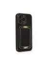 Newface Apple iPhone 14 Pro Kılıf Coco Elit Kapak - Siyah