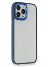 Newface Apple iPhone 14 Pro Kılıf Dora Kapak - Mavi