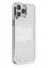 Newface Apple iPhone 14 Pro Kılıf Element Silikon - Gümüş