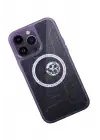 Newface iPhone 14 Pro Kılıf Magic Magneticsafe Silikon - Derin Mor