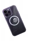 Newface Apple iPhone 14 Pro Kılıf Magic Magneticsafe Silikon - Derin Mor