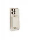 Newface Apple iPhone 14 Pro Max Kılıf Coco Elit Kapak - Beyaz