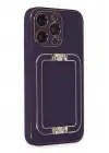 Newface Apple iPhone 14 Pro Max Kılıf Coco Elit Kapak - Derin Mor