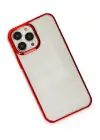 Newface Apple iPhone 14 Pro Max Kılıf Element Silikon - Kırmızı