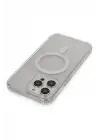 Newface iPhone 14 Pro Max Kılıf Matte Şeffaf Magneticsafe - Şeffaf