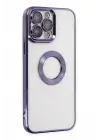 Newface Apple iPhone 14 Pro Max Kılıf Slot Silikon - Mor
