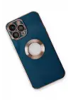 Newface iPhone 14 Pro Max Kılıf Store Silikon - Mavi